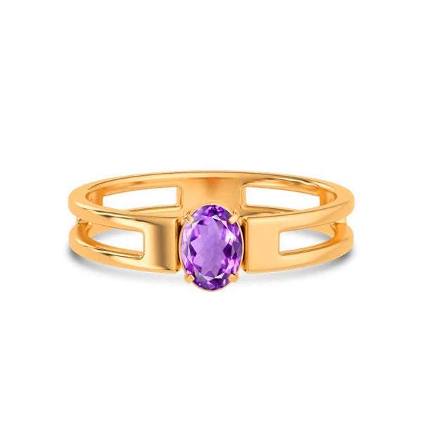 Amethyst Panchdhatu Ring R45