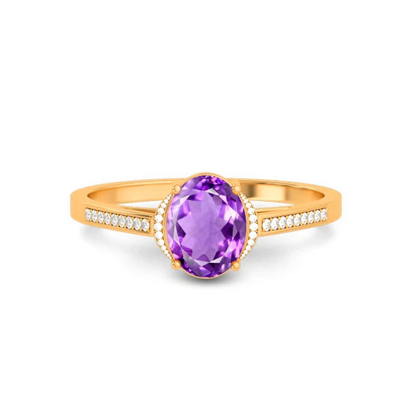 Amethyst Panchdhatu Ring R53