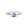 Amethyst Platinum Ring R25