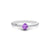 Amethyst Platinum Ring R25