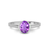 Amethyst Sterling Silver Ring R53
