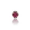 Natural Ruby Silver Ring 14.78 Ct — close up detail, authentic natural ruby manik silver ring