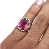 Natural Ruby Silver Ring 14.78 Ct — natural natural ruby manik ring view 4