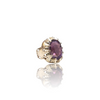 Natural Amethyst Silver Ring 16.40 Ct — side view, lab certified natural amethyst katela
