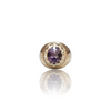 Natural Amethyst Silver Ring 2.84 Ct — close up detail, authentic amethyst katela silver ring