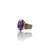 Natural amethyst katela silver ring 8.00ct — lab certified Click Gems