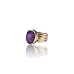 Natural Amethyst Silver Ring 5.00 Ct