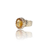 Natural citrine sunela silver ring 9.10ct — lab certified Click Gems