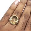 Natural Citrine Silver Ring 9.65 Ct — natural citrine sunela ring view 4
