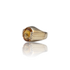 Natural citrine sunela silver ring 9.11ct — lab certified Click Gems
