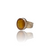 Natural yellow sapphire pukhraj silver ring 10.83ct — lab certified Click Gems