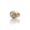 Natural gemstone silver ring 6.10ct — lab certified Click Gems