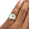 Natural White Topaz Silver Ring 6.10 Ct — natural gemstone ring view 4