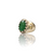 Natural green aventurine silver ring 4.40ct — lab certified Click Gems
