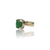 Natural green aventurine silver ring 4.64ct — lab certified Click Gems