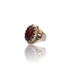 Natural gemstone silver ring 6.86ct — lab certified Click Gems