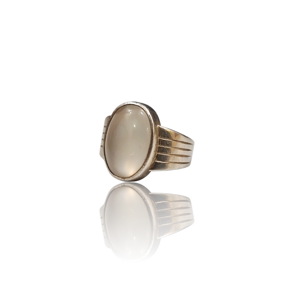 Natural gemstone silver ring 9.80ct — lab certified Click Gems