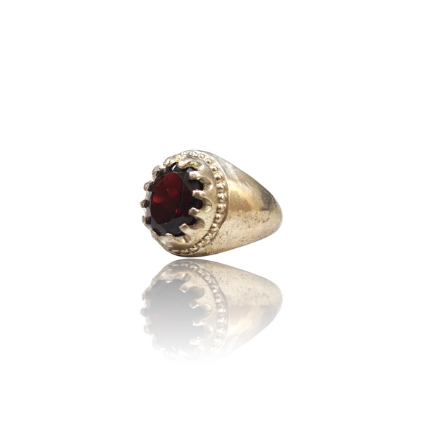 Natural gemstone silver ring 4.94ct — lab certified Click Gems