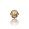 Natural Rautile Quartz Silver Ring 9.85 Ct — close up detail, authentic gemstone silver ring