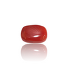 Natural red coral moonga silver gemstone 6.10ct — lab certified Click Gems