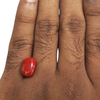 Natural Red Coral 6.10Ct — natural red coral moonga gemstone view 4