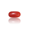 Natural Red Coral 6.33Ct — side view, lab certified natural red coral moonga