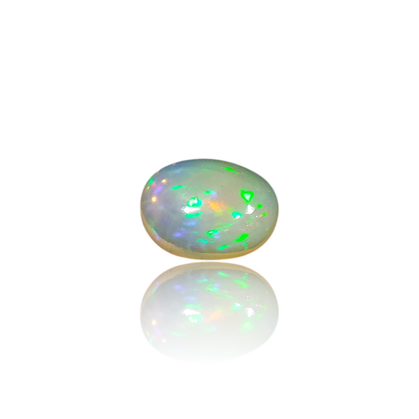 Natural Ethiopian opal silver gemstone 2.56ct — lab certified Click Gems