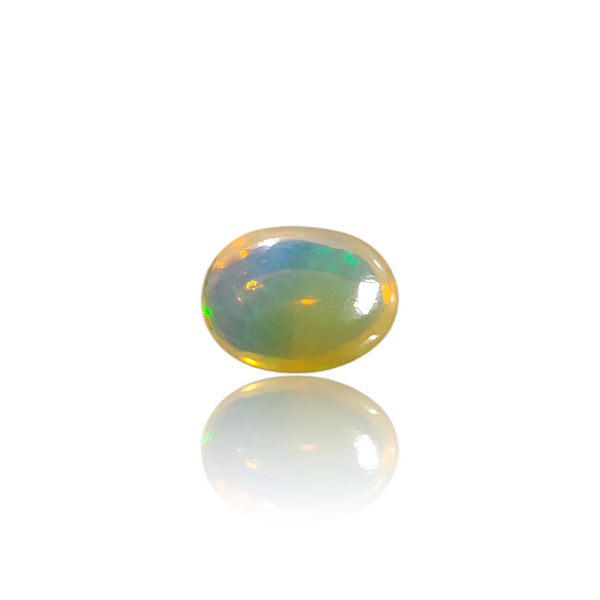 Natural Ethiopian Opal 2.56Ct — side view, lab certified natural Ethiopian opal