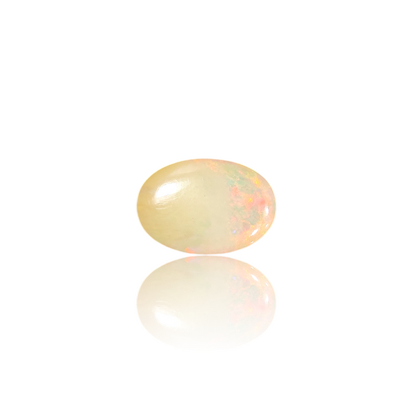 Natural Ethiopian Opal 3.40Ct — side view, lab certified natural Ethiopian opal