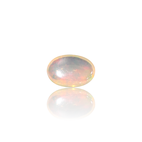Natural Ethiopian Opal 4.87Ct — side view, lab certified natural Ethiopian opal