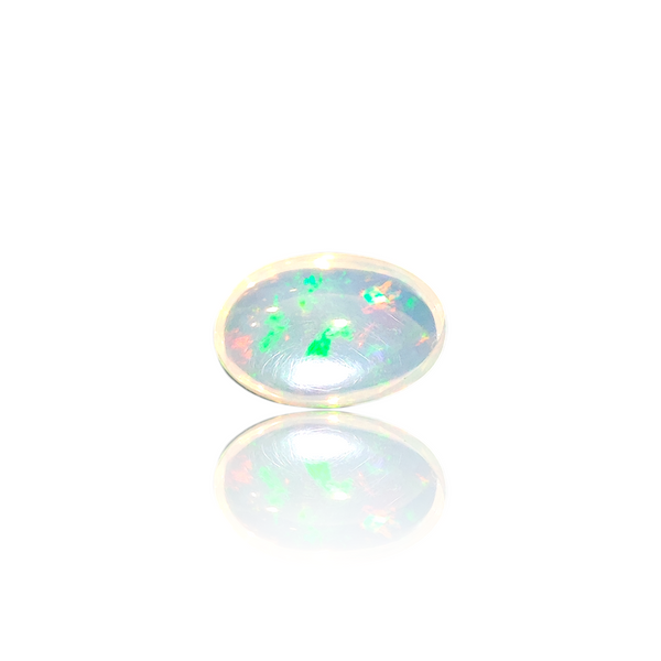 Natural Ethiopian Opal 1.92Ct — side view, lab certified natural Ethiopian opal