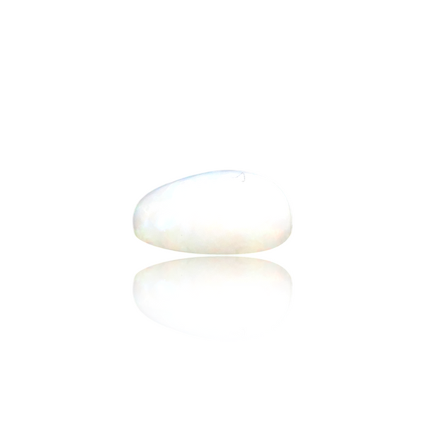 Natural Ethiopian Opal 5.18Ct — close up detail, authentic Ethiopian opal silver gemstone