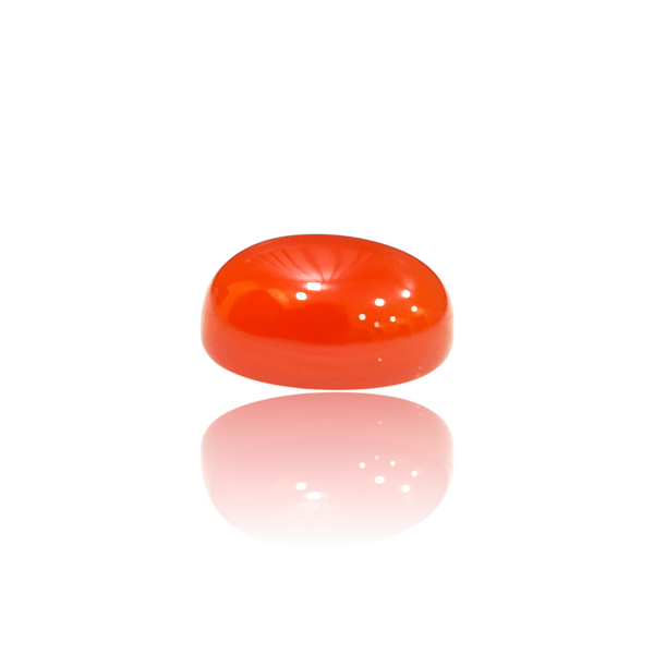 Natural Carnelian Aqiq 12.90Ct — close up detail, authentic carnelian aqiq silver gemstone