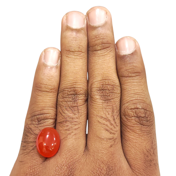 Natural Carnelian Aqiq 12.90Ct — natural carnelian aqiq gemstone view 4