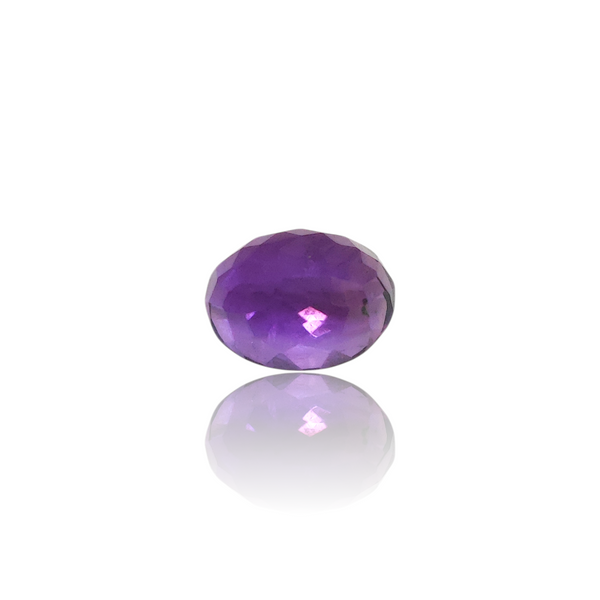 Natural Amethyst 6.35Ct — side view, lab certified natural amethyst katela
