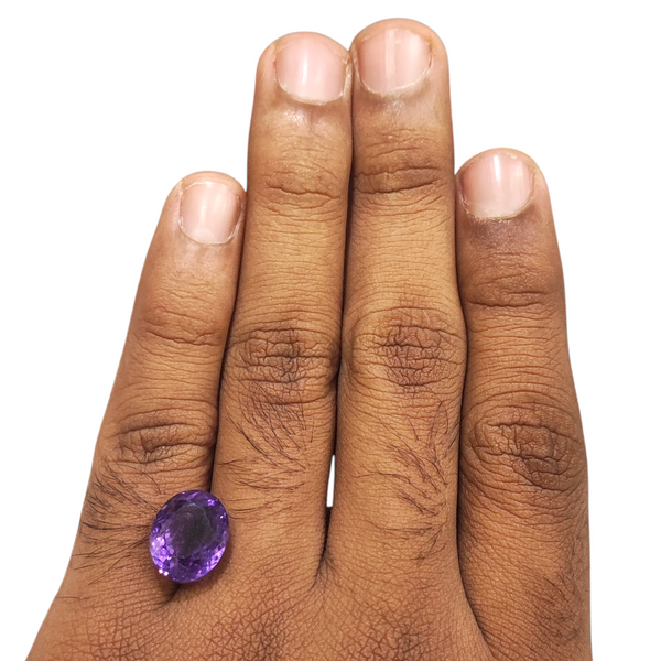 Natural Amethyst 9.19Ct — natural amethyst katela gemstone view 4