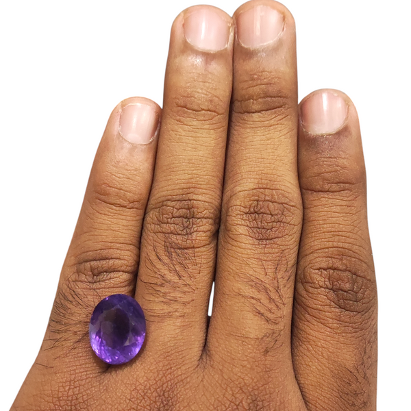 Natural Amethyst 12.75Ct — natural amethyst katela gemstone view 4
