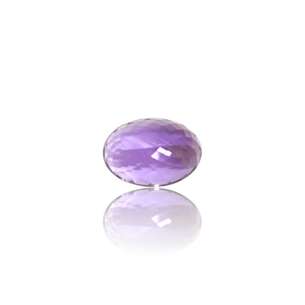 Natural Amethyst 18.34Ct — side view, lab certified natural amethyst katela