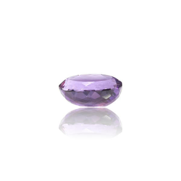 Natural Amethyst 18.34Ct — close up detail, authentic amethyst katela silver gemstone