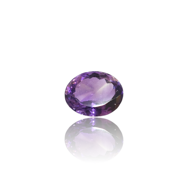 Natural amethyst katela silver gemstone 17.62ct — lab certified Click Gems
