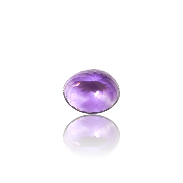 Natural Amethyst 17.62Ct — side view, lab certified natural amethyst katela