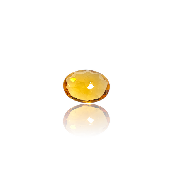 Natural Citrine 3.08Ct — side view, lab certified natural citrine sunela