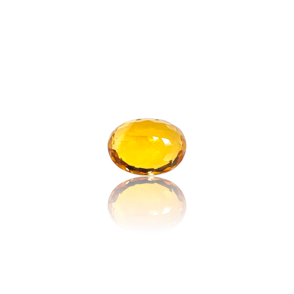 Natural Citrine 4.70Ct — side view, lab certified natural citrine sunela