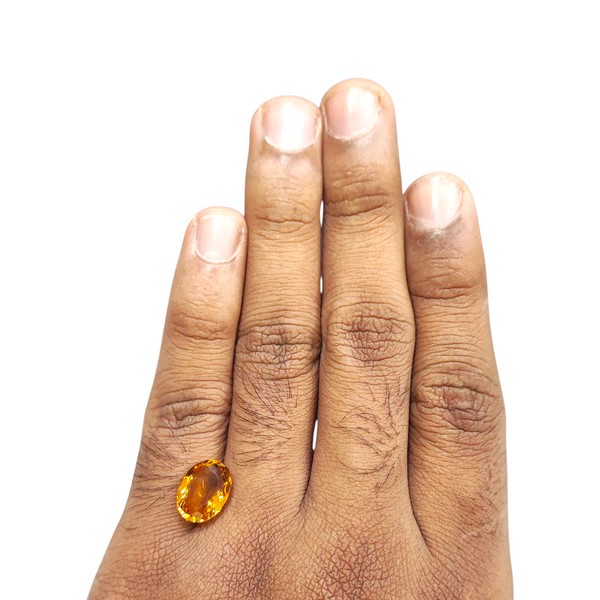 Natural Citrine 4.70Ct — natural citrine sunela gemstone view 4