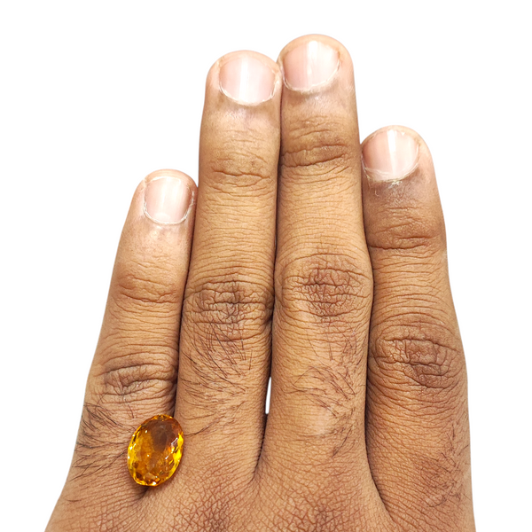 Natural Citrine 5.80Ct — natural citrine sunela gemstone view 4