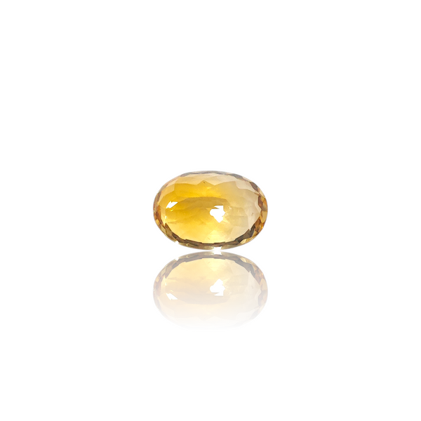 Natural Citrine 6.30Ct — side view, lab certified natural citrine sunela