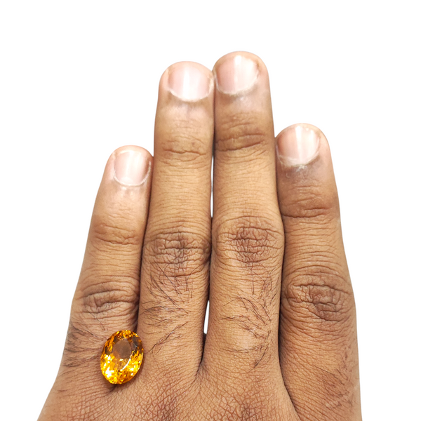 Natural Citrine 6.60Ct — natural citrine sunela gemstone view 4