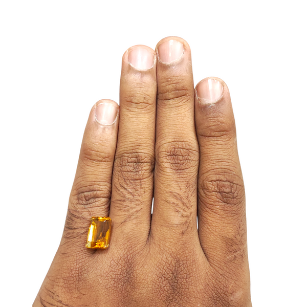 Natural Citrine 7.25Ct — natural citrine sunela gemstone view 4