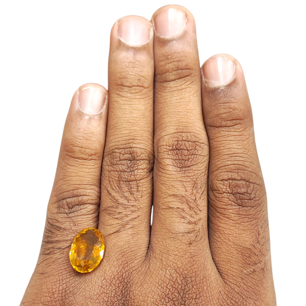 Natural Citrine 7.10Ct — natural citrine sunela gemstone view 4