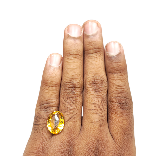 Natural Citrine 11.60Ct — natural citrine sunela gemstone view 4